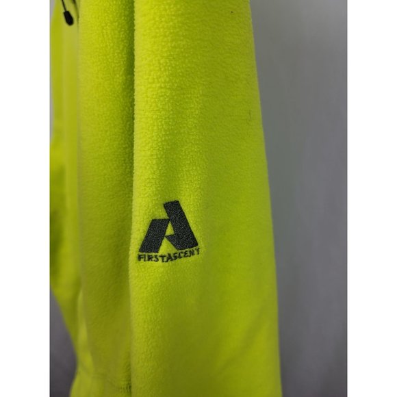 Eddie Bauer Ascent Full Zip Long Sleeve Fleece Lime Green Outdoor Size 2XL - Picture 8 of 9